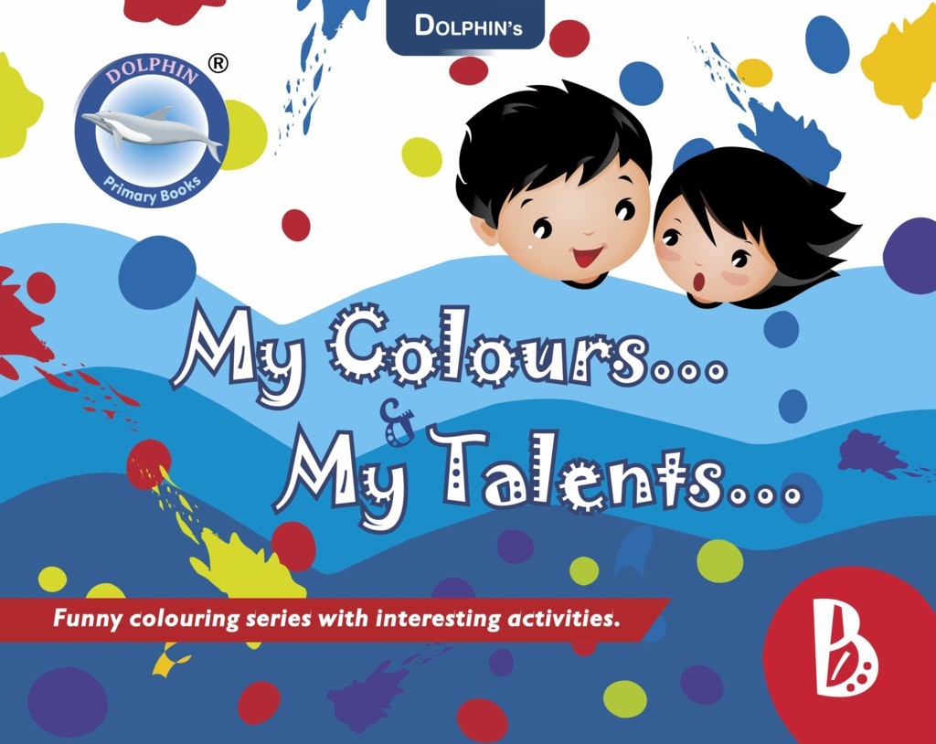 dolphin colouring book